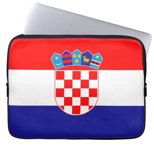 Housse Pour Ordinateur Portable Drapeau croate (Devant)