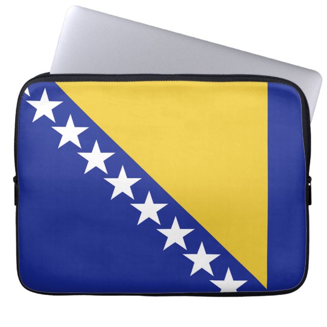 Housse Pour Ordinateur Portable Drapeau de Bosnie-Herzégovine (Devant)