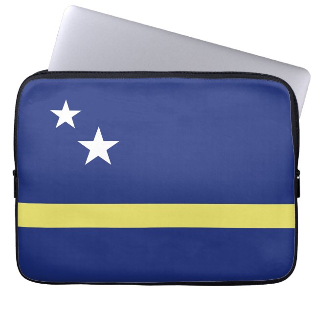 Housse Pour Ordinateur Portable Drapeau de Curaçao (Devant)
