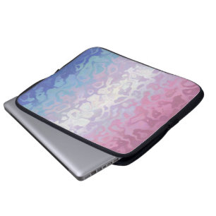 Housse Pour Ordinateur Portable Drapeau de fierté bigender tripant ondoyant funky