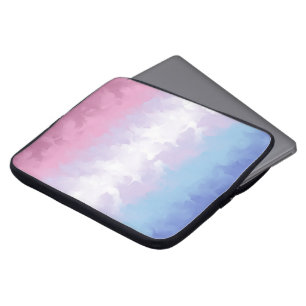 Housse Pour Ordinateur Portable Drapeau de fierté bigenre abstrait fluffy pastel b