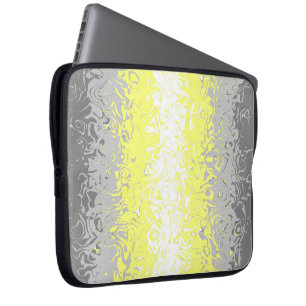 Housse Pour Ordinateur Portable Drapeau de fierté demigenre abstrait ondoyant psyc