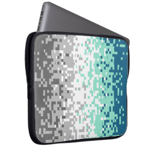 Housse Pour Ordinateur Portable Drapeau de fierté frayromantique abstrait pixelisé