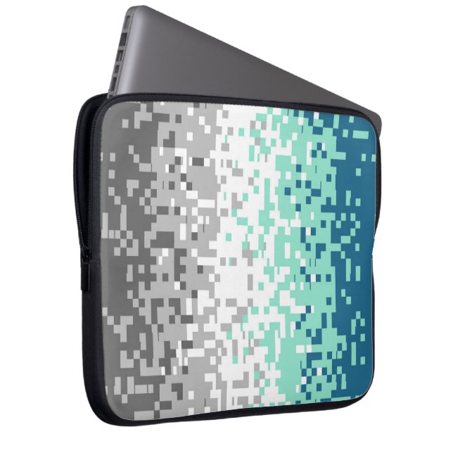Housse Pour Ordinateur Portable Drapeau de fierté frayromantique abstrait pixelisé (Devant droit)
