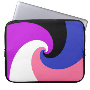 Housse Pour Ordinateur Portable Drapeau de fierté Genderfluid Abstrait Spirale Boh