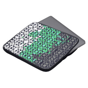 Housse Pour Ordinateur Portable Drapeau de fierté Neutrois Abstrait Pixelisé Tripa