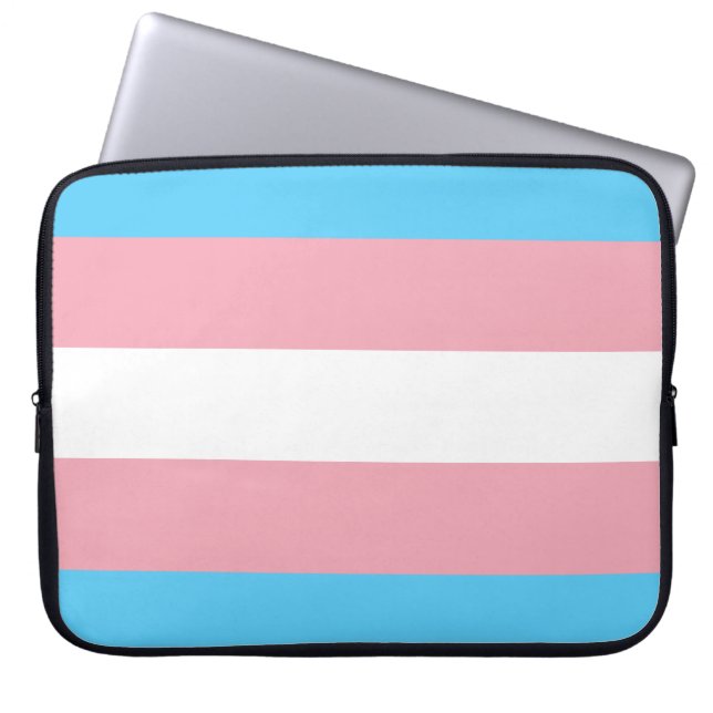 Housse Pour Ordinateur Portable Drapeau de fierté trans (fierté transgenre) (Devant)