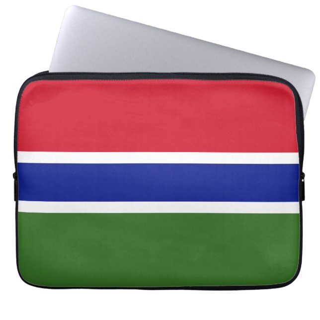 Housse Pour Ordinateur Portable Drapeau de Gambie (Devant)