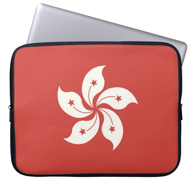 Housse Pour Ordinateur Portable Drapeau de Hong Kong (Devant)