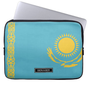 Housse Pour Ordinateur Portable Drapeau de Kazakhstan