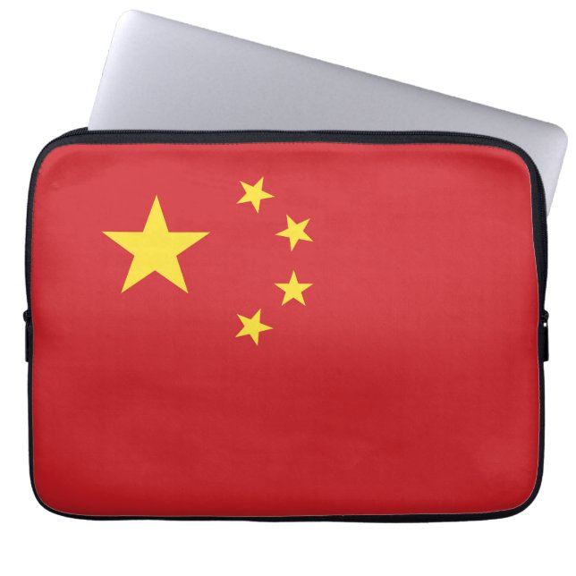 Housse Pour Ordinateur Portable Drapeau de la Chine (Devant)