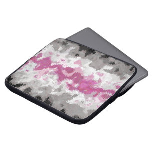 Housse Pour Ordinateur Portable Drapeau de la fierté Libraféminine Abstrait Marbré
