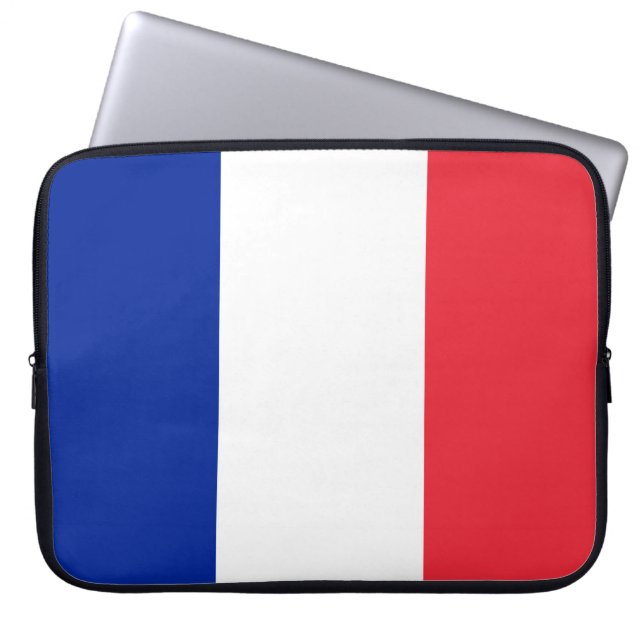 Housse Pour Ordinateur Portable Drapeau de la France (Devant)