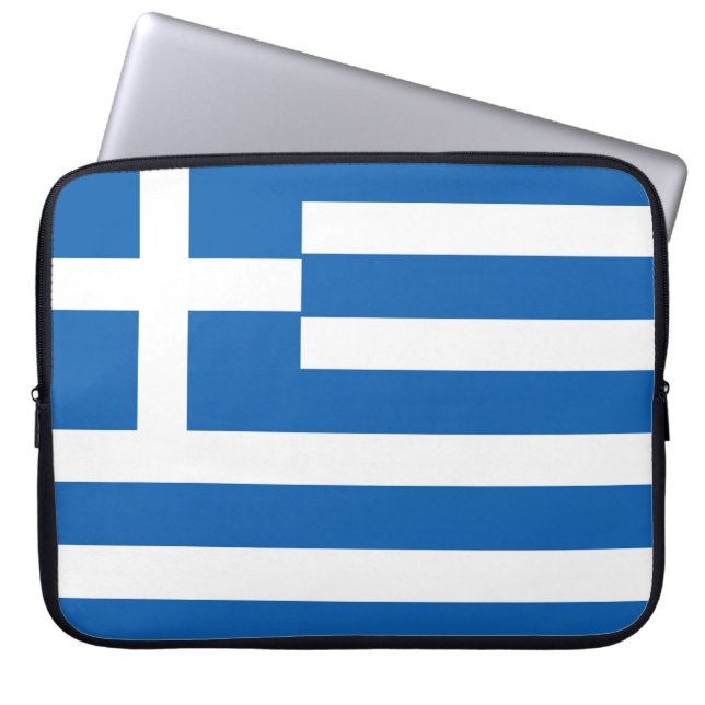 Housse Pour Ordinateur Portable Drapeau de la Grèce (Devant)