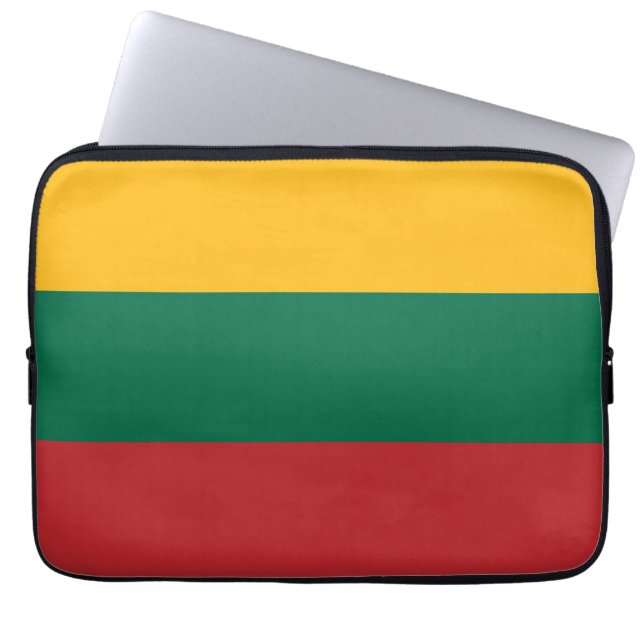 Housse Pour Ordinateur Portable Drapeau de la Lituanie (Devant)