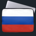 Housse Pour Ordinateur Portable Drapeau de la Russie<br><div class="desc">Un cadeau idéal pour tous ceux qui sont patriotes de leur pays !</div>