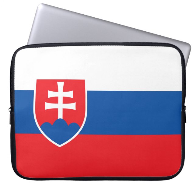 Housse Pour Ordinateur Portable Drapeau de la Slovaquie (Devant)