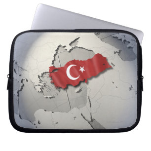 Housse Pour Ordinateur Portable Drapeau de la Turquie
