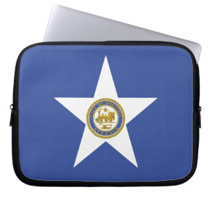 Housse Pour Ordinateur Portable Drapeau de la ville de Houston
