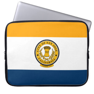 Housse Pour Ordinateur Portable Drapeau de la ville de San José (Californie)