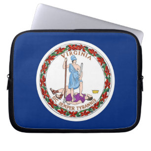 Housse Pour Ordinateur Portable Drapeau de l'État de Virginie