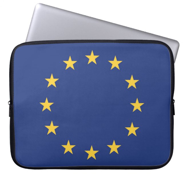 Housse Pour Ordinateur Portable Drapeau de l'Union européenne (Devant)