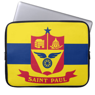 Housse Pour Ordinateur Portable Drapeau de Saint Paul (Minnesota)