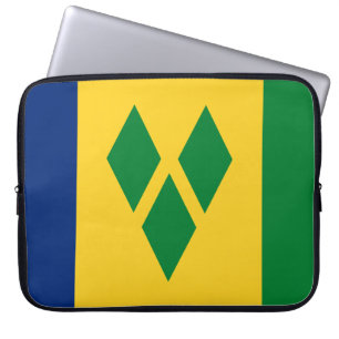 Housse Pour Ordinateur Portable Drapeau de Saint-Vincent-et-les Grenadines Vincy