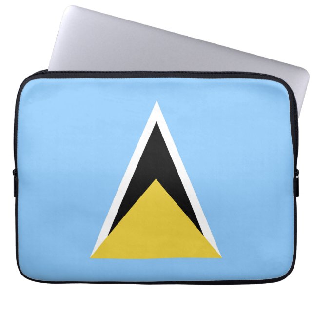 Housse Pour Ordinateur Portable Drapeau de Sainte-Lucie (Devant)