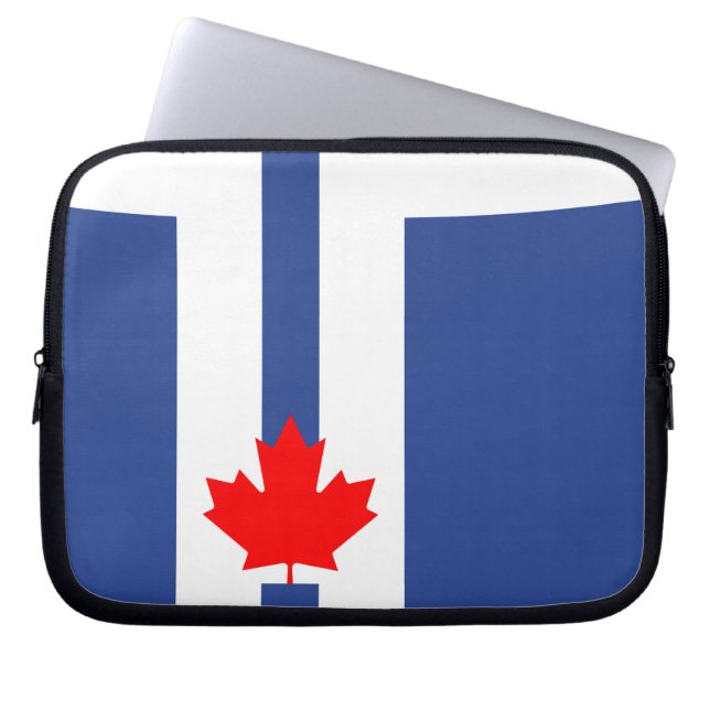 Housse pour ordinateur portable Drapeau de Toronto (Devant)