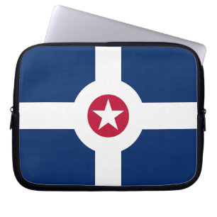 Housse Pour Ordinateur Portable Drapeau de ville d'Indianapolis