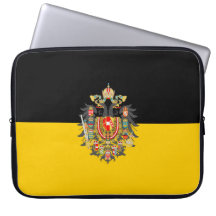 Drapeau des Habsbourg et armoiries impériales