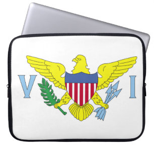 Housse Pour Ordinateur Portable Drapeau des îles Vierges américaines