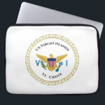Housse Pour Ordinateur Portable Drapeau des îles Vierges américaines USVI St. Croi<br><div class="desc">Drapeau des îles Vierges américaines Sleeve pour ordinateur portable USVI St. Croix VI est un excellent moyen de profiter du magnifique drapeau des îles Vierges américaines tous les jours ou de donner en cadeau. Le drapeau des îles Vierges américaines a été adopté le 17 mai 1921. Ce design représente les...</div>