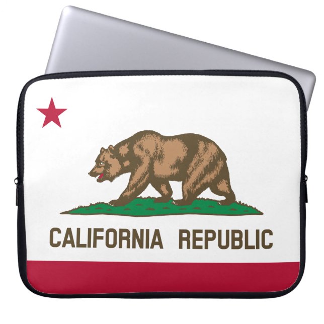 Housse Pour Ordinateur Portable Drapeau d'État de Californie (Devant)