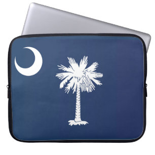 Housse Pour Ordinateur Portable Drapeau d'État de Caroline du Sud, États-Unis