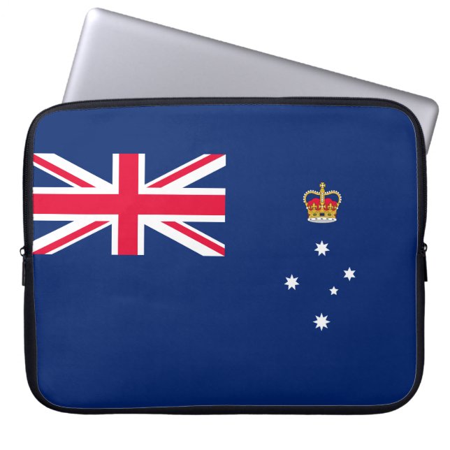 Housse Pour Ordinateur Portable Drapeau d'État de Victoria (Australie) (Devant)