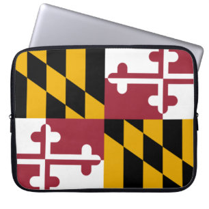 Housse Pour Ordinateur Portable Drapeau d'État du Maryland