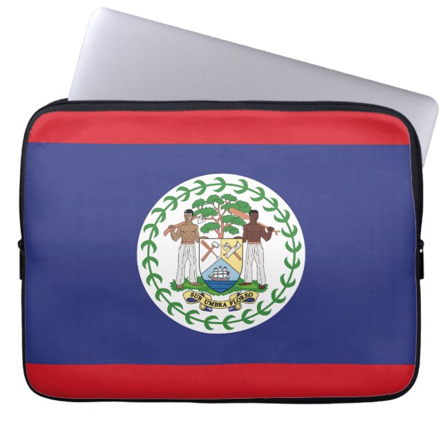 Housse Pour Ordinateur Portable Drapeau du Belize (Devant)