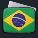 Housse Pour Ordinateur Portable Drapeau du Brésil<br><div class="desc">Drapeau de la manche d'ordinateur portable Brésil.</div>