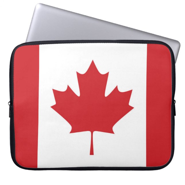 Housse Pour Ordinateur Portable Drapeau du Canada (Devant)