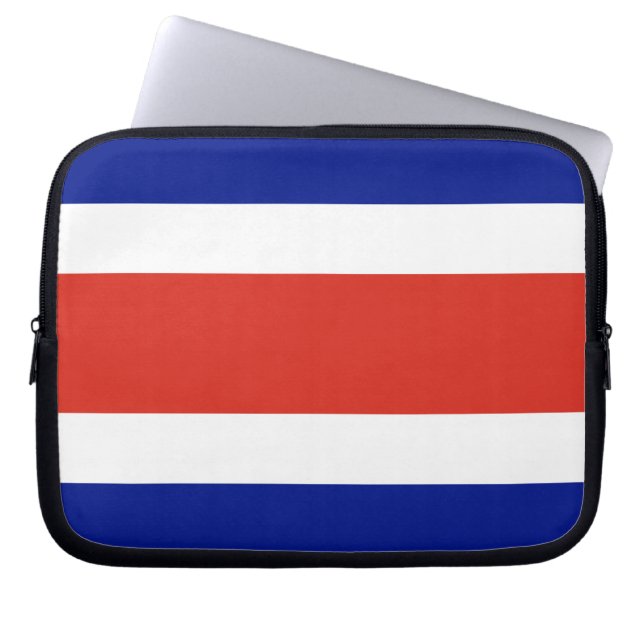 Housse Pour Ordinateur Portable Drapeau du Costa Rica (Devant)