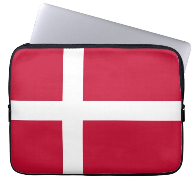 Housse Pour Ordinateur Portable Drapeau du Danemark (Devant)