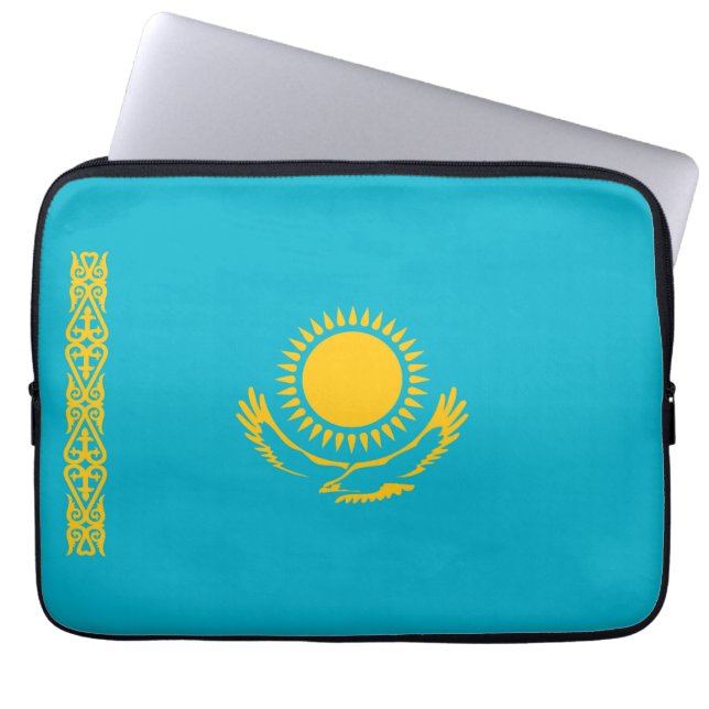 Housse Pour Ordinateur Portable Drapeau du Kazakhstan (Devant)