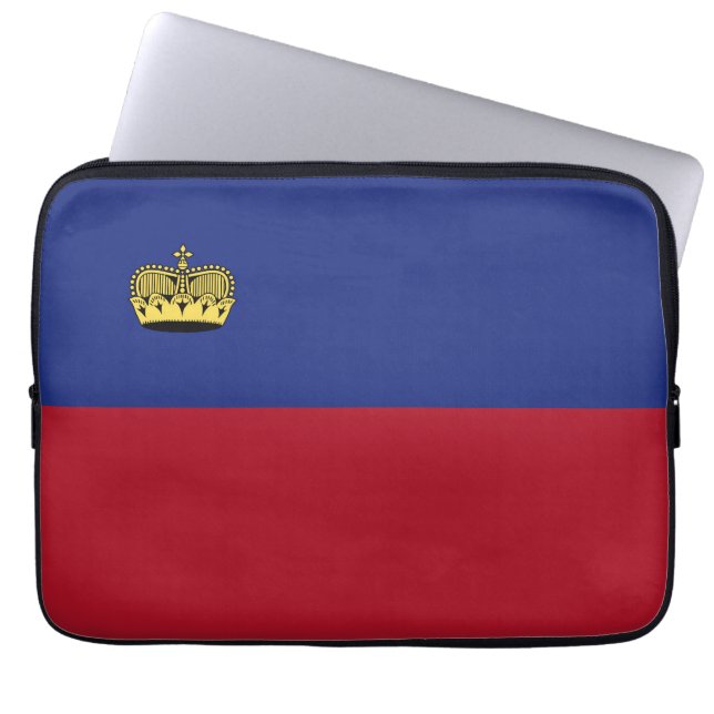 Housse Pour Ordinateur Portable Drapeau du Liechtenstein (Devant)