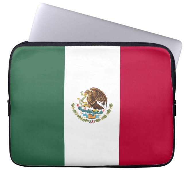 Housse Pour Ordinateur Portable Drapeau du Mexique (Devant)