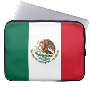 Housse Pour Ordinateur Portable Drapeau du Mexique, Bandera de la République mexic