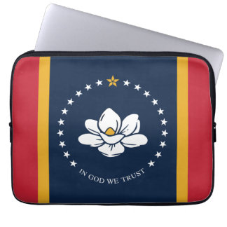 Housse Pour Ordinateur Portable Drapeau du Mississippi - Nouveau Drapeau de Magnol