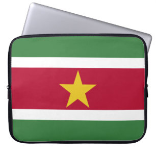 Housse Pour Ordinateur Portable Drapeau du Suriname