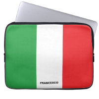 Drapeau italien en gras personnalisé